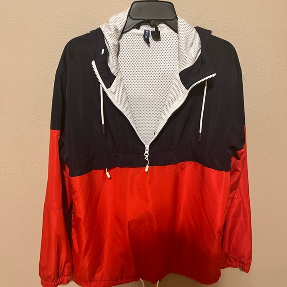 Divided Jackets & Coats | Hooded Anorak Divided Red/Blue - Picture 1 of 5